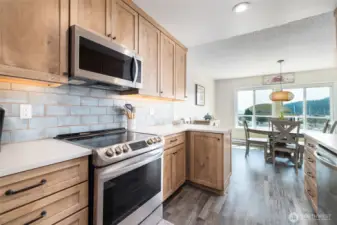 Kitchen and dinning area