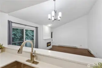 Open Sign Lines to Dining/Living Room
