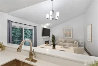 Open Sight Lines to Dining/Living Room *Photo is Virtually Staged*