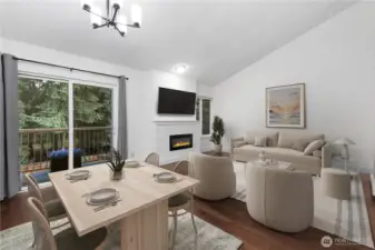 Light & Bright w/Vaulted Ceilings *Photo is Virtually Staged*