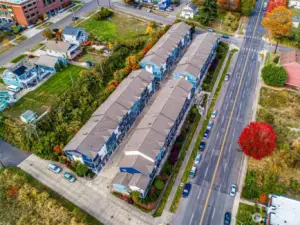 Green belt behind Condos