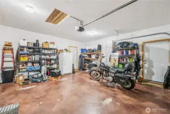 2 car attached garage.