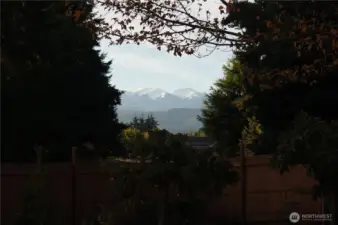 Peek-a-boo views of the mountains.