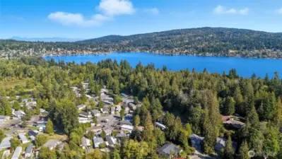 View from above and Lake Whatcom