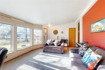 Living room with lots of light