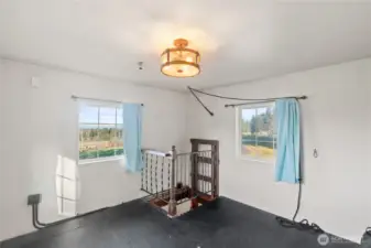 Loft above the entry-way