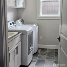 Laundry room. Pantry is behind the door.