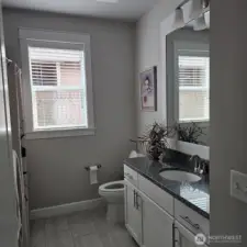 Main bathroom. Shower is on the left side of the picture.