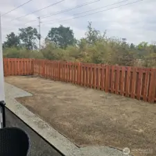 Backyard to the left.