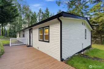 Front Porch leading down from shop.