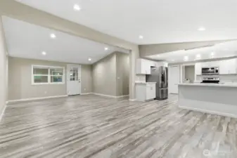 Dinning area, and living room are adequately sized for any size gathering!