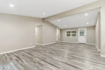 Vaulted Ceiling throughout the home