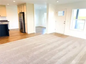 Enter into the spacious and bright living room.