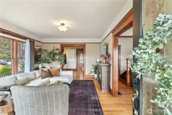 Living room from front entrance.