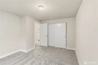 Another view of Bedroom #3 looking out to the doorway.