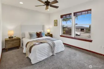 2nd bedroom looking out the front of the home.