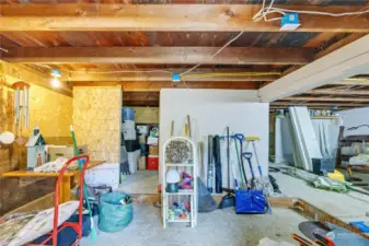 Partially finished basement has a lot of storage space and unlimited potential!