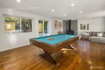 Fun rec room which flows onto a massive entertaining deck.