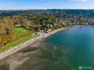 The property has access to the Cove: 700 feet of private community beach with picnic tables, shoreline, community house, trails, ponds...