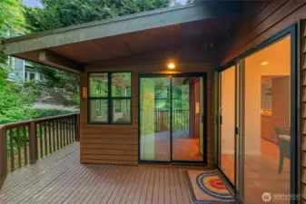 Deck off of sunroom