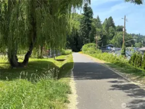 Burke Gilman trail just around the corner.