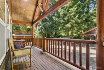 Welcoming front porch