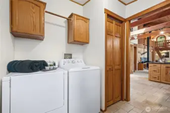 Laundry, washer and dryer included
