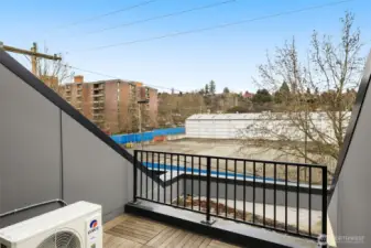 Private deck that faces the new pickleball courts!