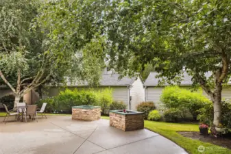 Community clubhouse patio