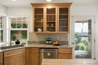 Kitchen faces south west.