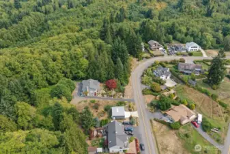 The privacy of this home has been enjoyed with the green belts on 2 sides.