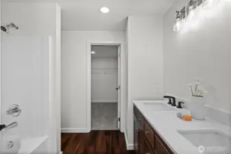 Master bathroom / closet