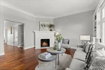 Front sitting room offers a cozy environment as soon as you enter the home.