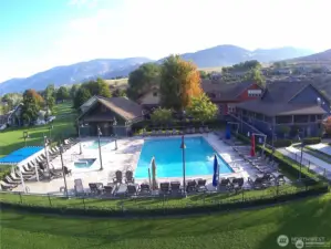 Main Pool Area and Clubhouse