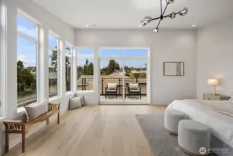 Primary bedroom, NO carpet:)