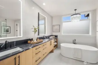 Primary Bath with soaker tub