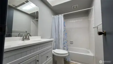 upper level bathroom