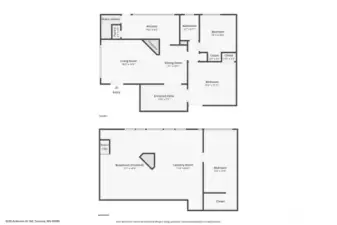 FLOORPLANS- FROM 3D SCAN- BUYER TO VERIFY ANY MEASUREMENTS