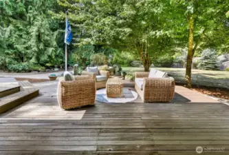 Deck off family room