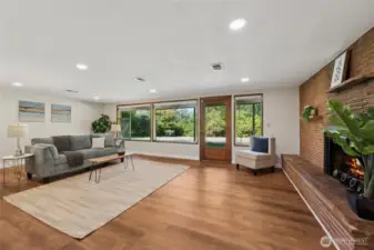 Downstairs family room