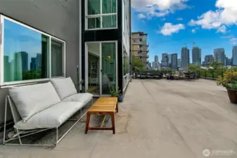 Terrance seating area right off the unit.