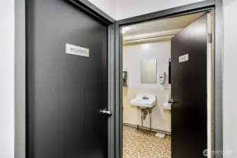 Extra restrooms on the same floor.