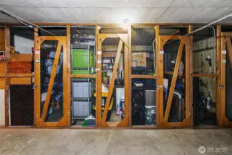 Home comes with storage and also a reserved parking space.