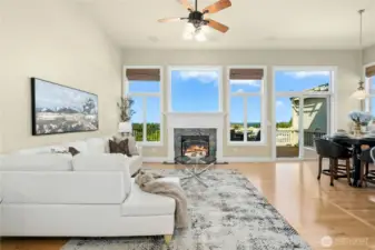 VIEW great room is a bright and airy space