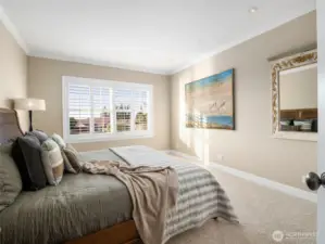 Spacious Laundry opens to the spare bedroom or craft room