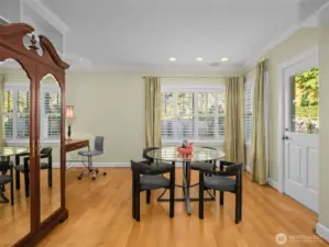 Spare bedroom with exterior entrance!