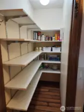 Large, well-lit, pantry!