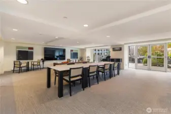 Community room for games and gathering