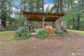 Covered Wood Storage