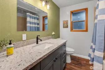 Upstairs hallway bathroom